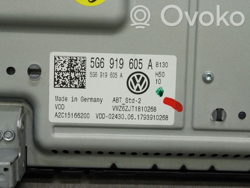 Volkswagen Golf VII Monitor/display/piccolo schermo 
