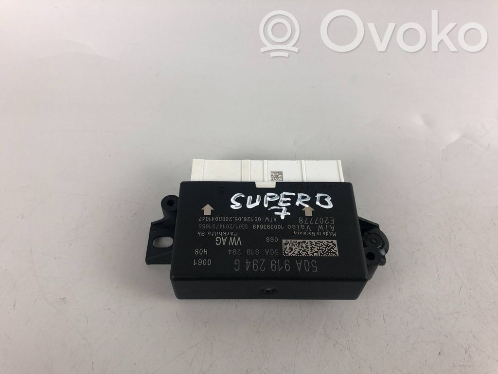 Skoda Superb B8 (3V) Parking PDC control unit/module 