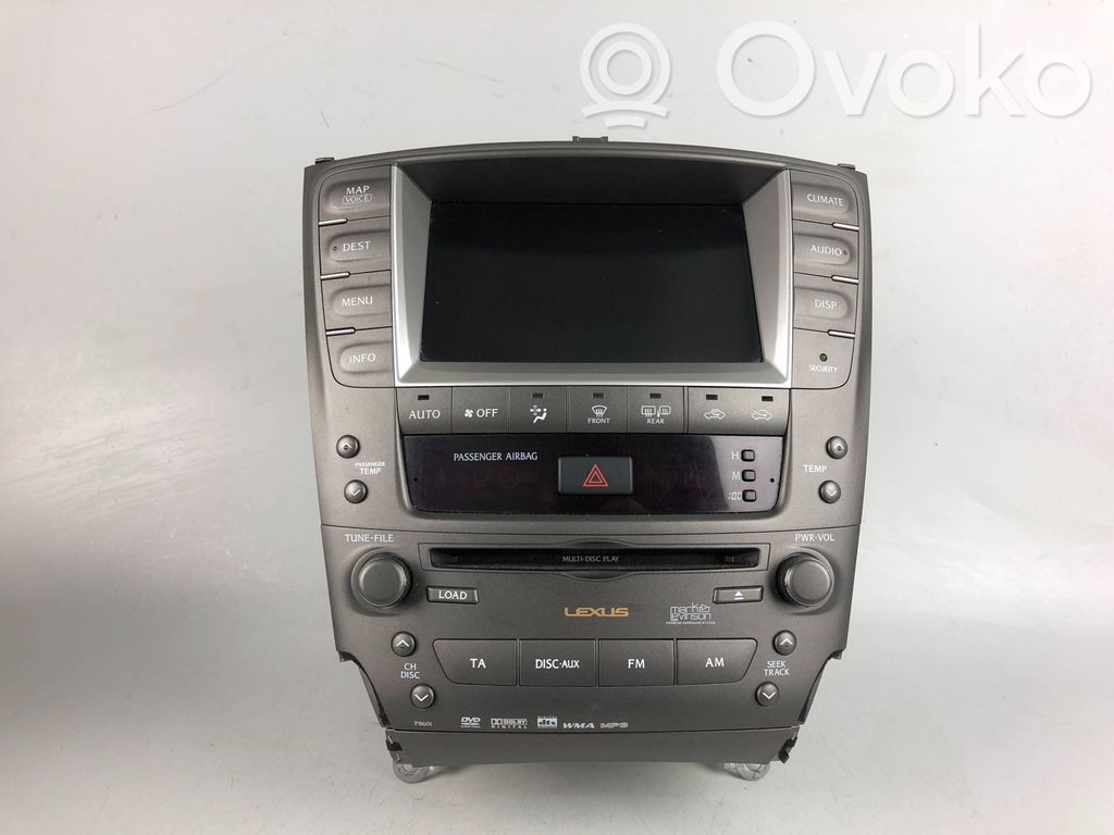 Lexus GS 300 350 430 450H Panel / Radioodtwarzacz CD/DVD/GPS 