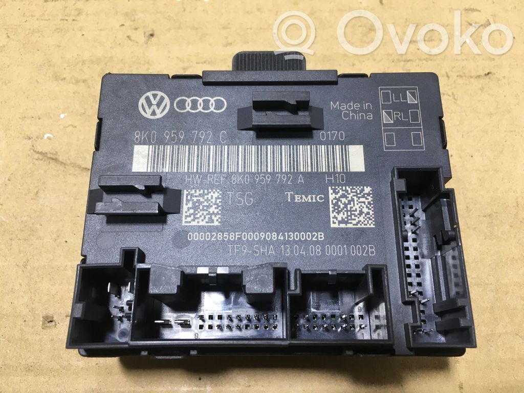Unité de commande module de porte   8K0959792C
