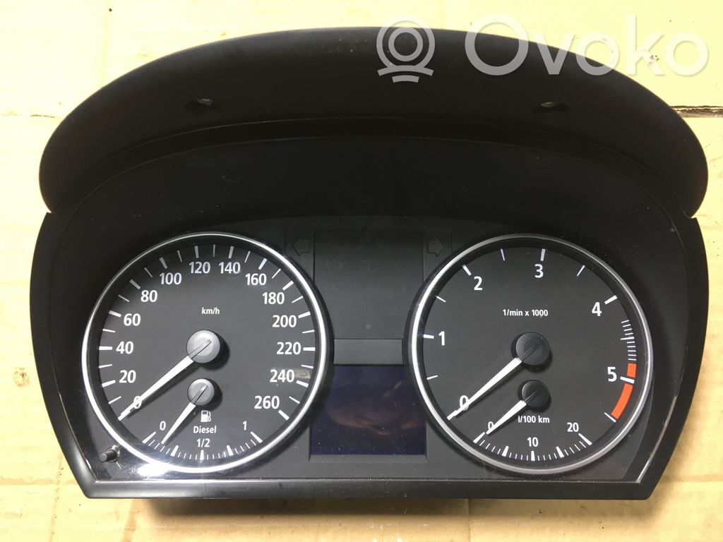 BMW 3 E90 E91 Speedometer (instrument cluster) 