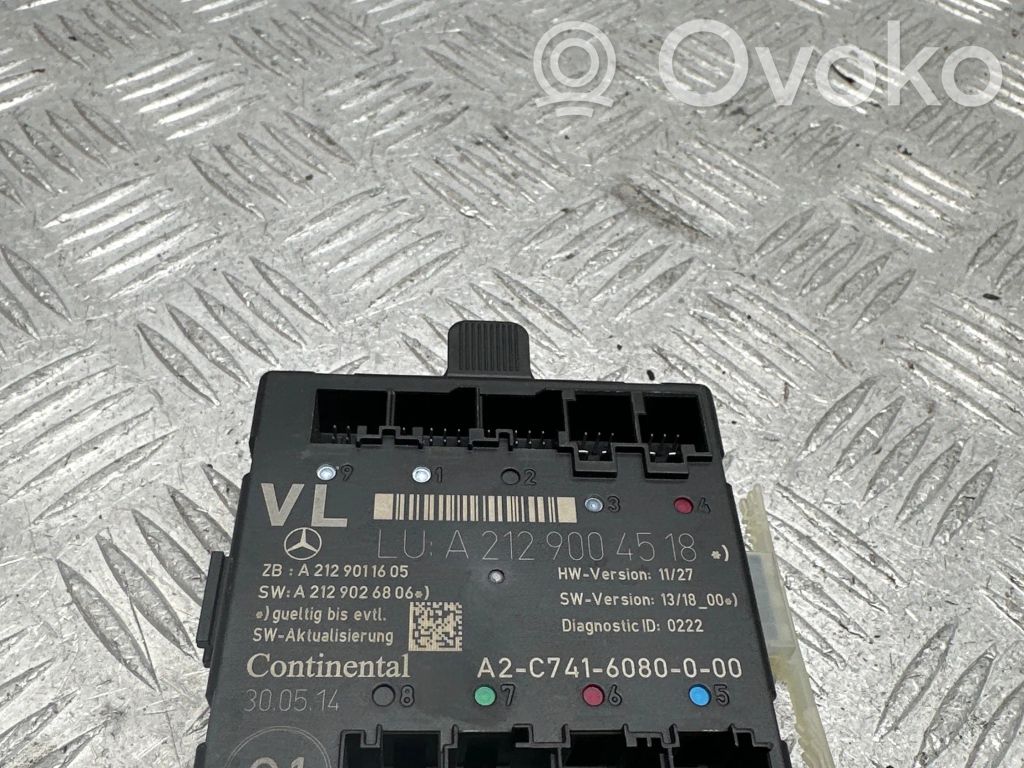 Mercedes-Benz SLK R172 Unité de commande module de porte 