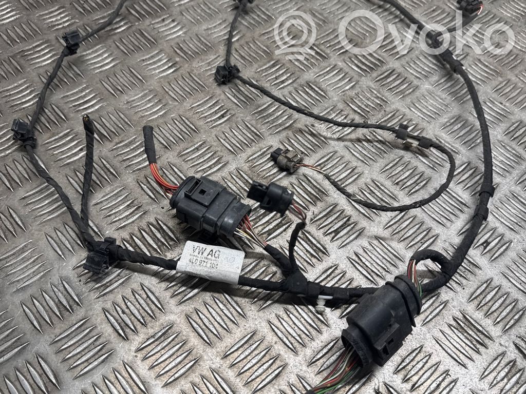Audi Q7 4L Cableado del sensor de aparcamiento (PDC) 
