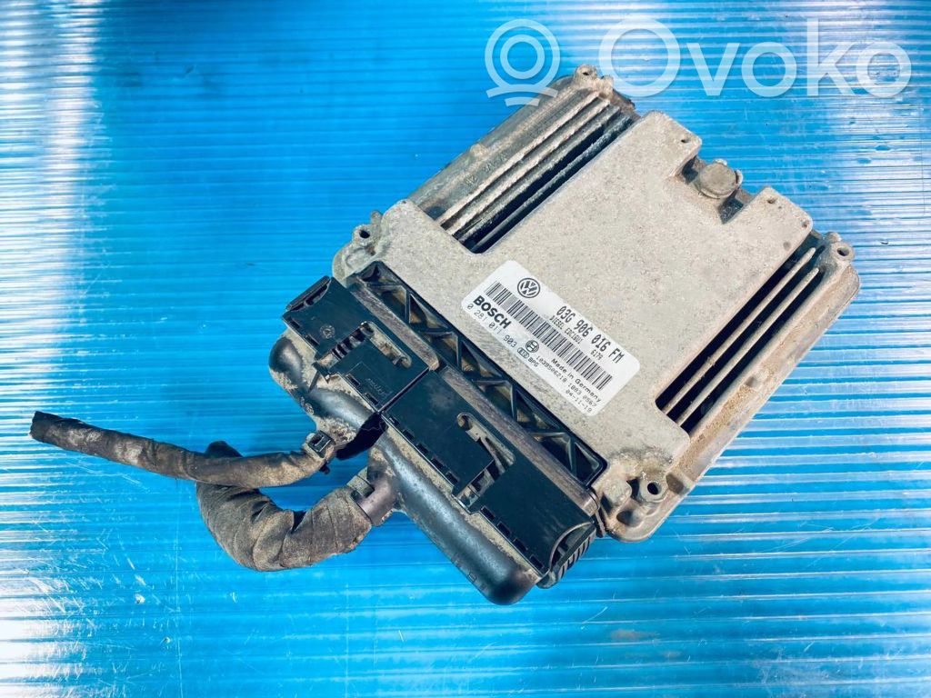 Calculateur moteur ECU   03G906016FM,1039S06218,0281011903