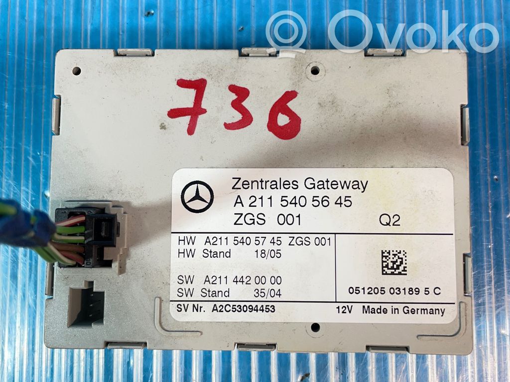 Módulo de control Gateway   A2115405645,A2114420000,A2115405745