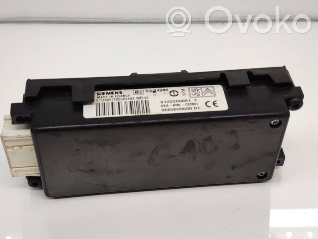 Module unité de contrôle Bluetooth   9665099680,S122288001F,9654105480