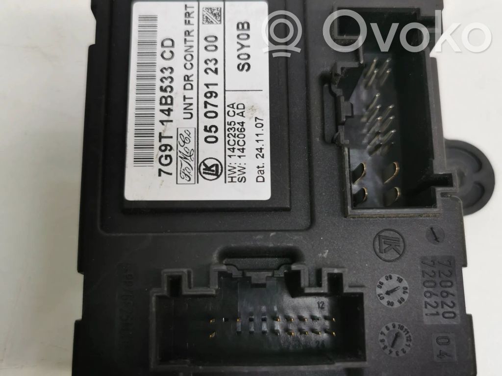 Unidad de control/módulo de la puerta   7G9T14B533CD,0507912300