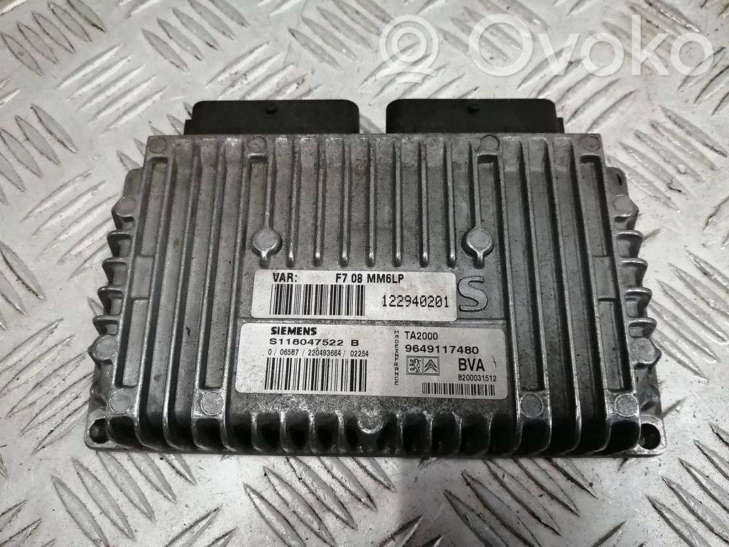 Gearbox control unit/module   9649117480,122940201,S118047522B