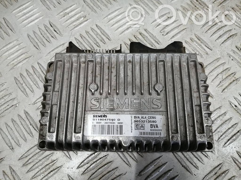 Engine control unit/module ECU   9653213580,8200302005,S118047540D