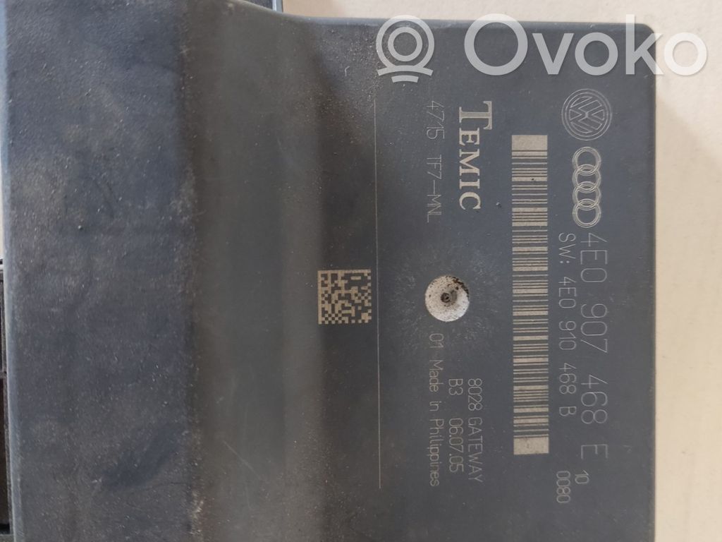 Audi A8 S8 D3 4E Gateway control module 