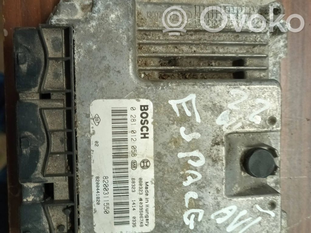 Renault Espace -  Grand espace IV Engine control unit/module 