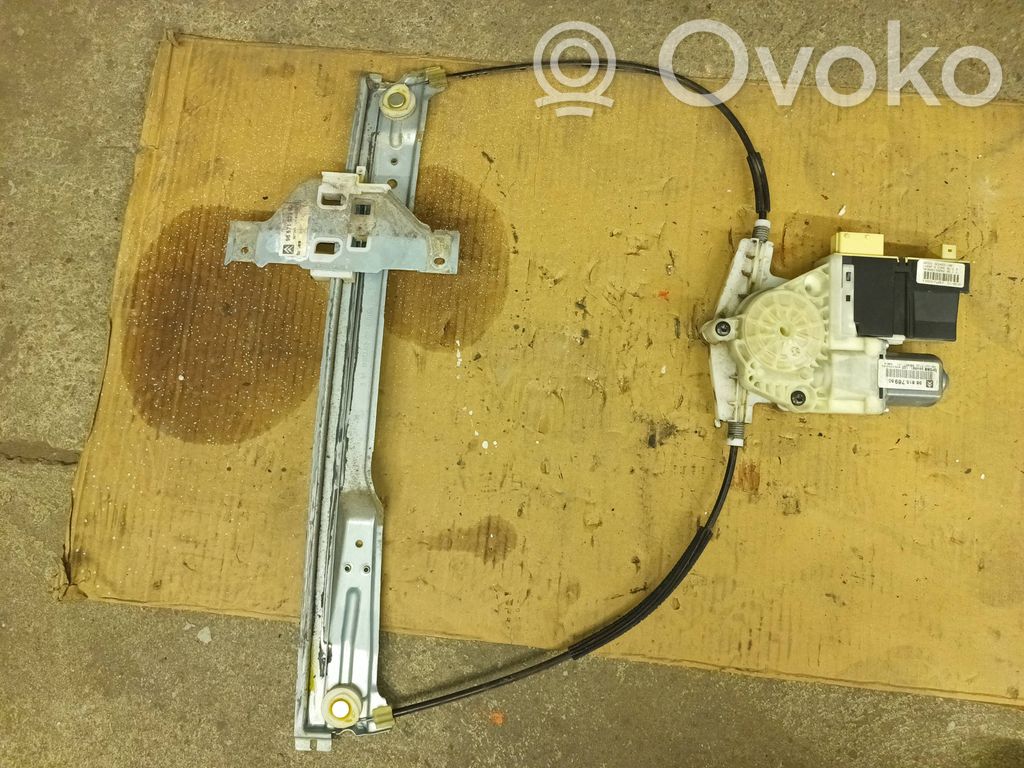 Citroen C4 I Front door window regulator with motor 