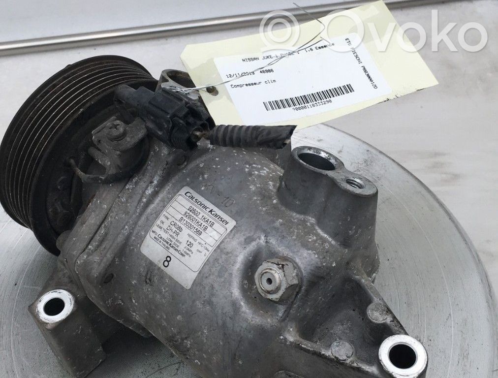 Nissan Juke I F15 Kompresor / Sprężarka klimatyzacji A/C 