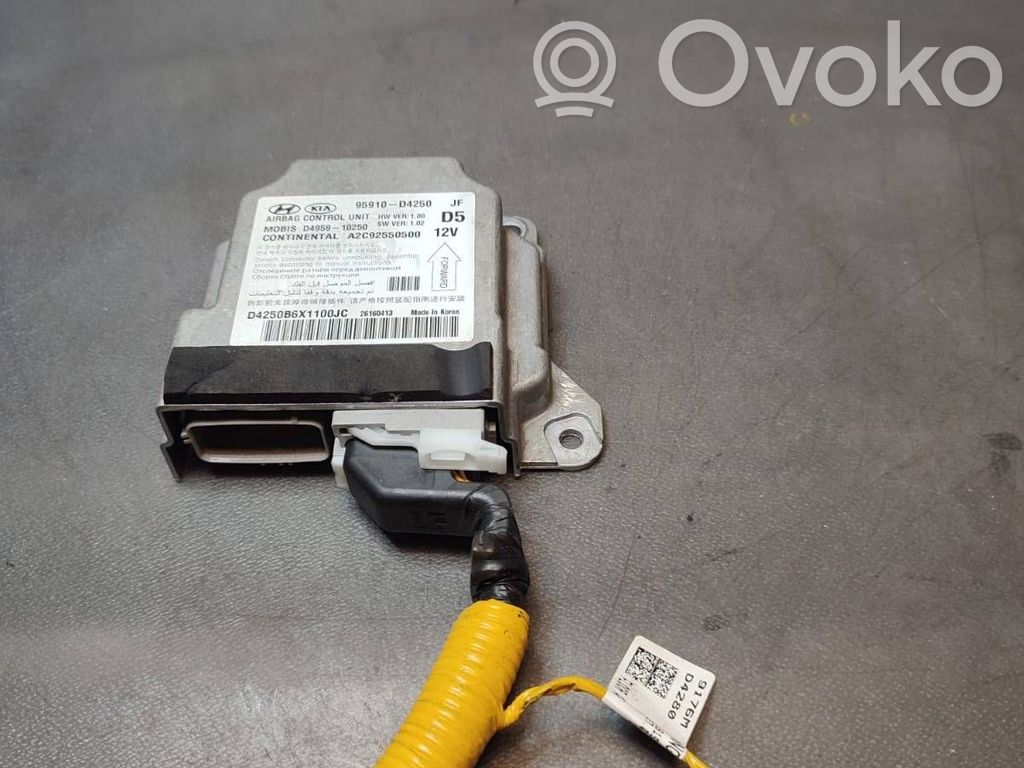 KIA Optima Airbag control unit/module 
