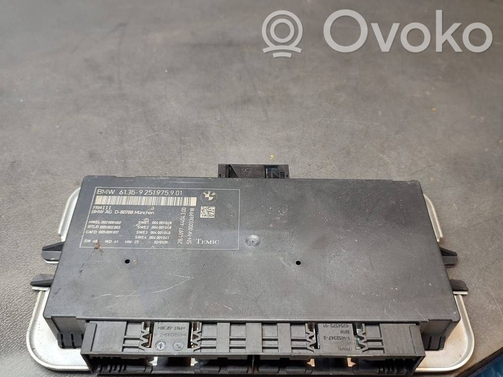 BMW 5 F10 F11 Sterownik / Moduł świateł LCM 
