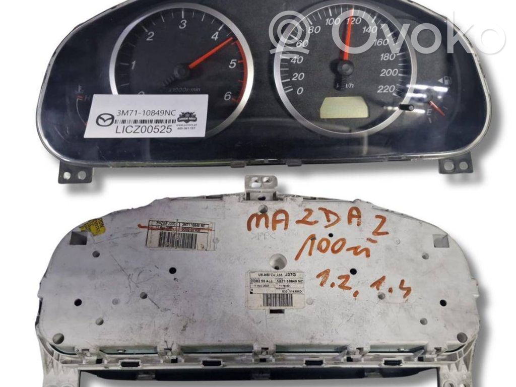 Mazda 2 Speedometer (instrument cluster) 