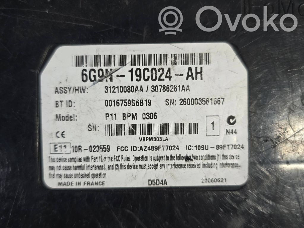 Volvo S80 Bluetooth control unit module 