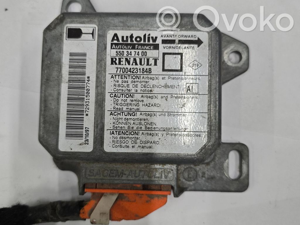 Renault Megane I Airbag control unit/module 
