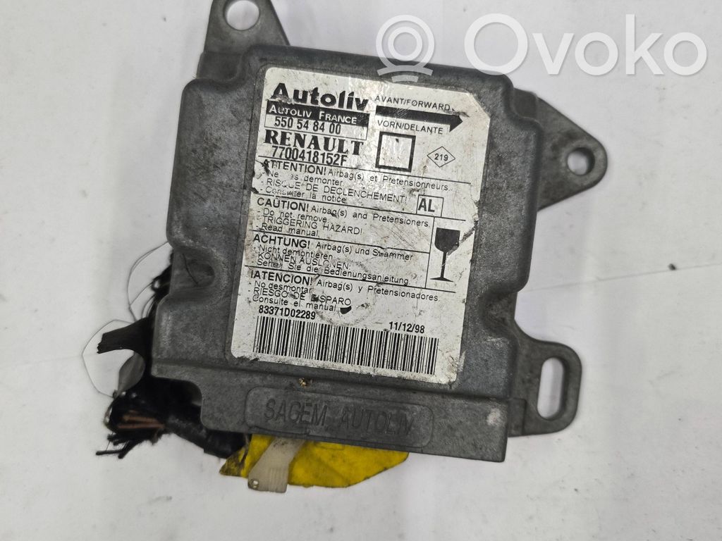 Renault Megane I Airbag control unit/module 