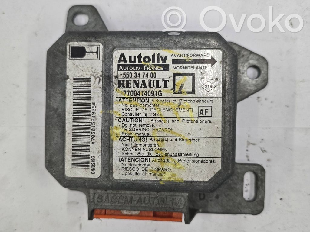 Renault Megane I Airbag control unit/module 