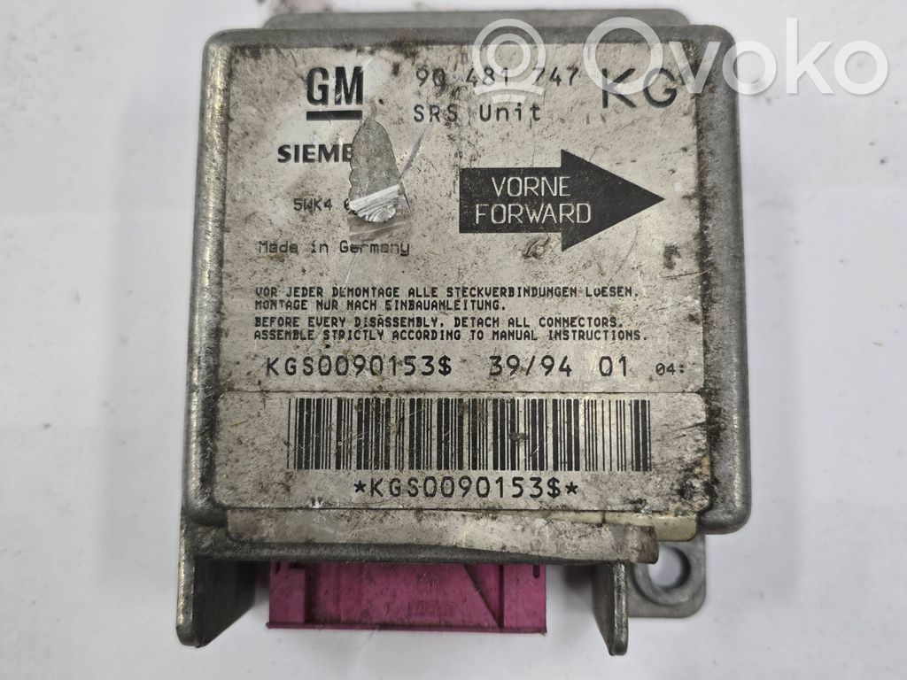 Opel Corsa B Airbag control unit/module 