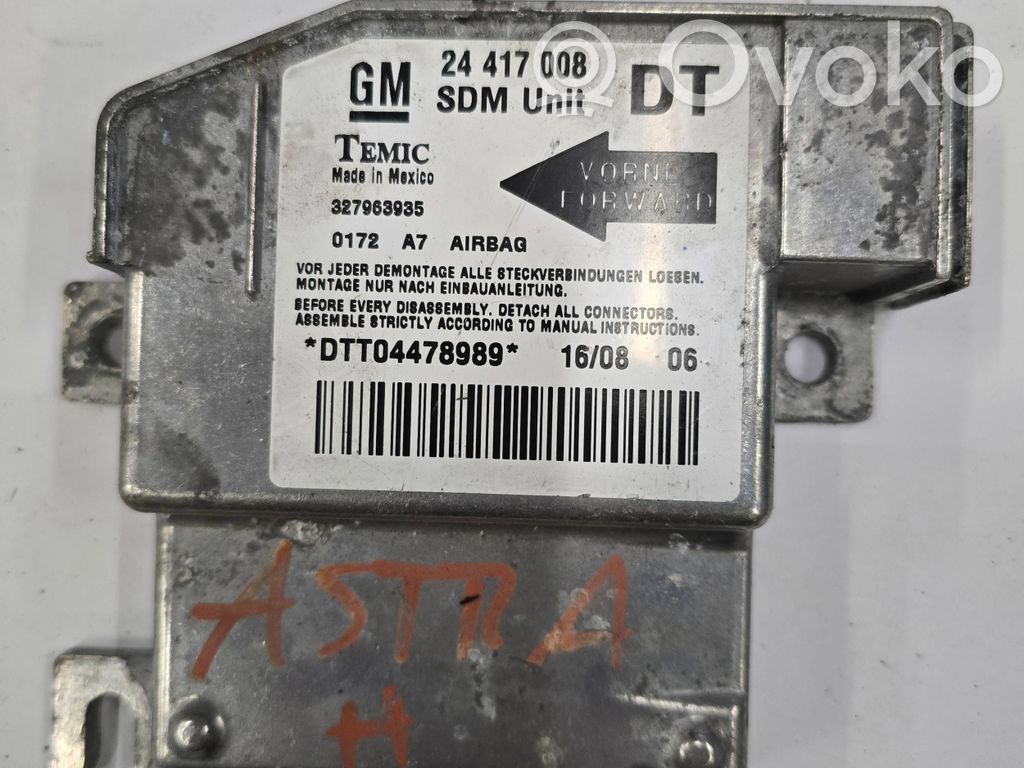 Opel Combo C Airbag control unit/module 