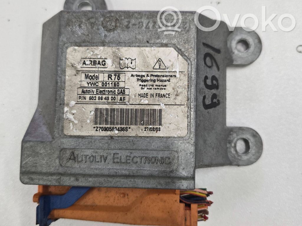 MG ZT - ZT-T Airbag control unit/module 
