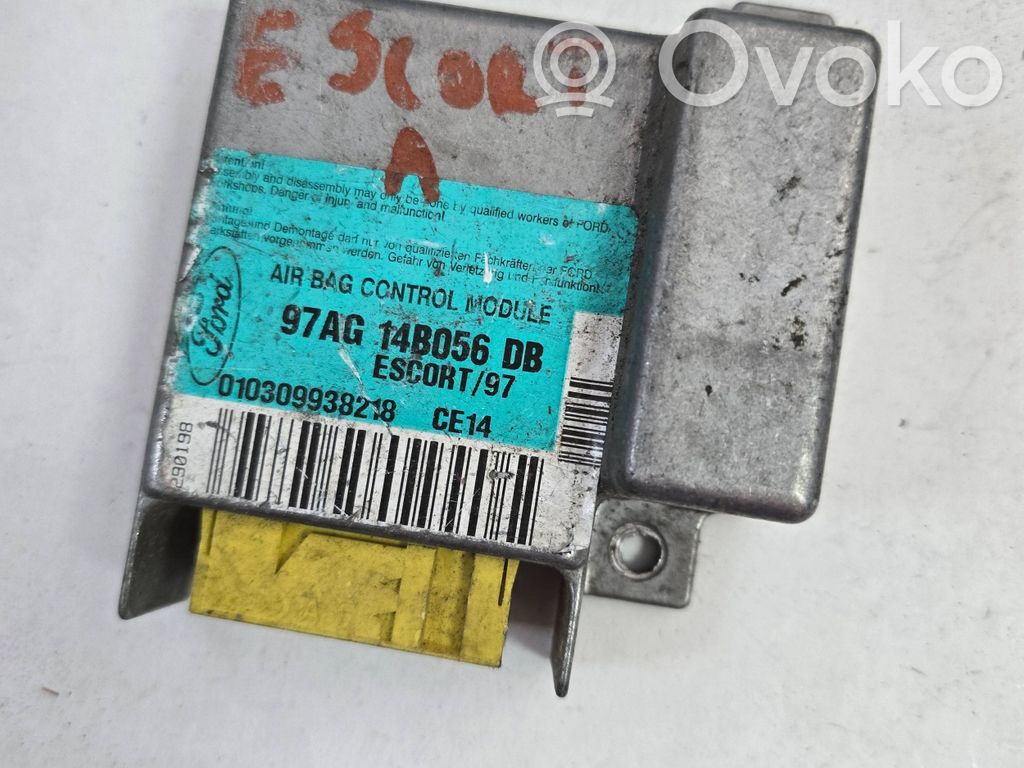 Airbag control unit/module   97AG14B056DB,010309938218,ES60RT97