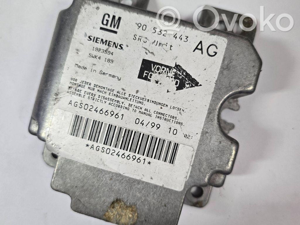Opel Corsa B Airbag control unit/module 