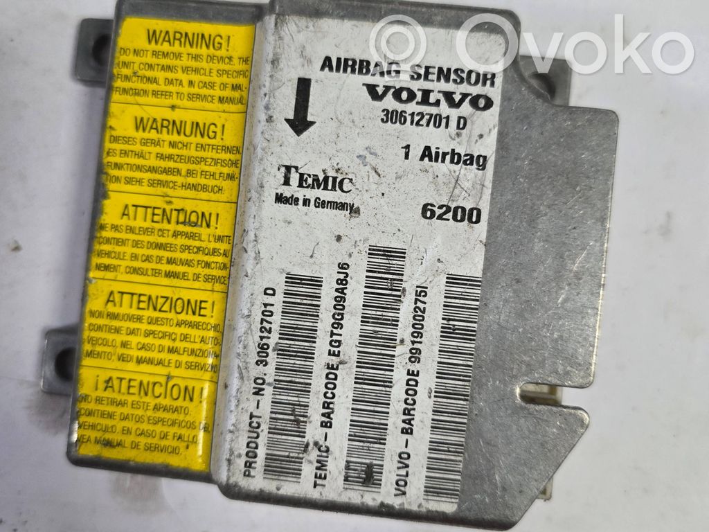 Volvo S40, V40 Airbag control unit/module 