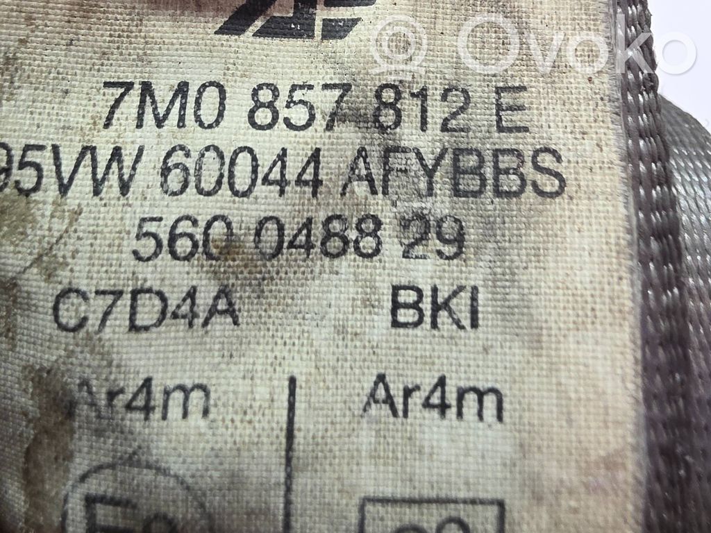 Pas bezpieczeństwa fotela tylnego   7M0857812E,560048829,60044AEYBE