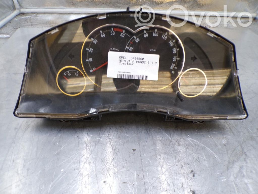 Opel Meriva A Tachimetro (quadro strumenti) 