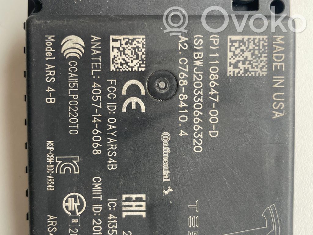 Tesla Model 3 Sensor de radar Distronic 