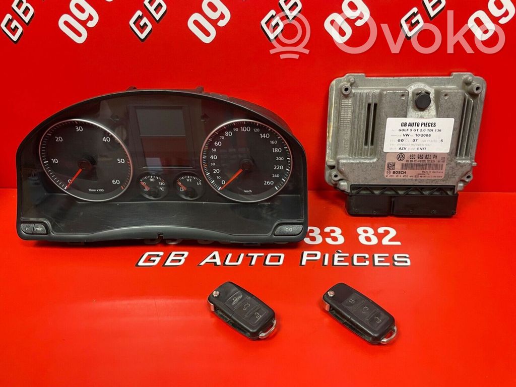 Volkswagen Golf V Engine ECU kit and lock set 