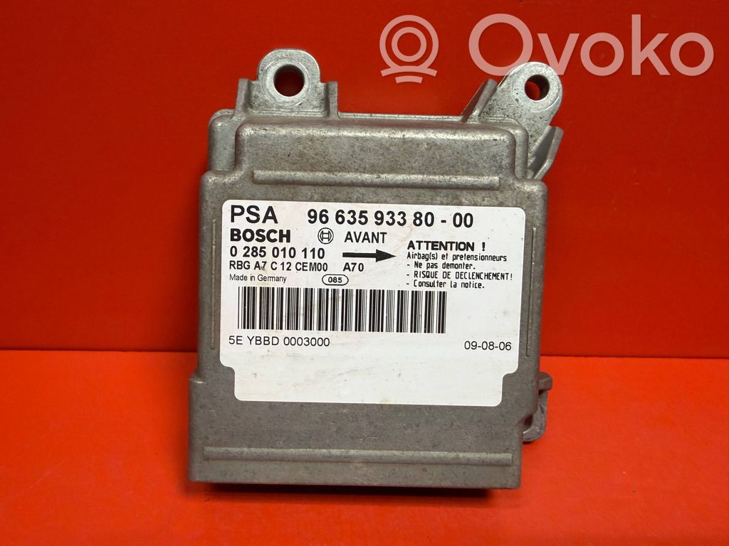 Peugeot 207 Centralina/modulo airbag 