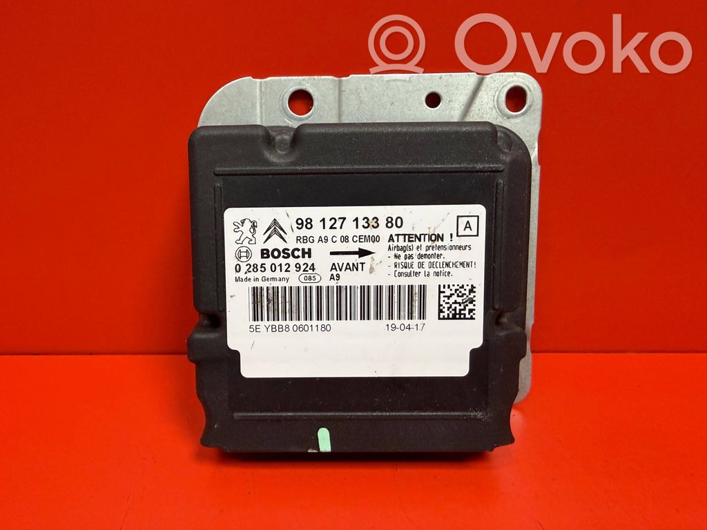 Peugeot 208 I Airbag control unit/module 