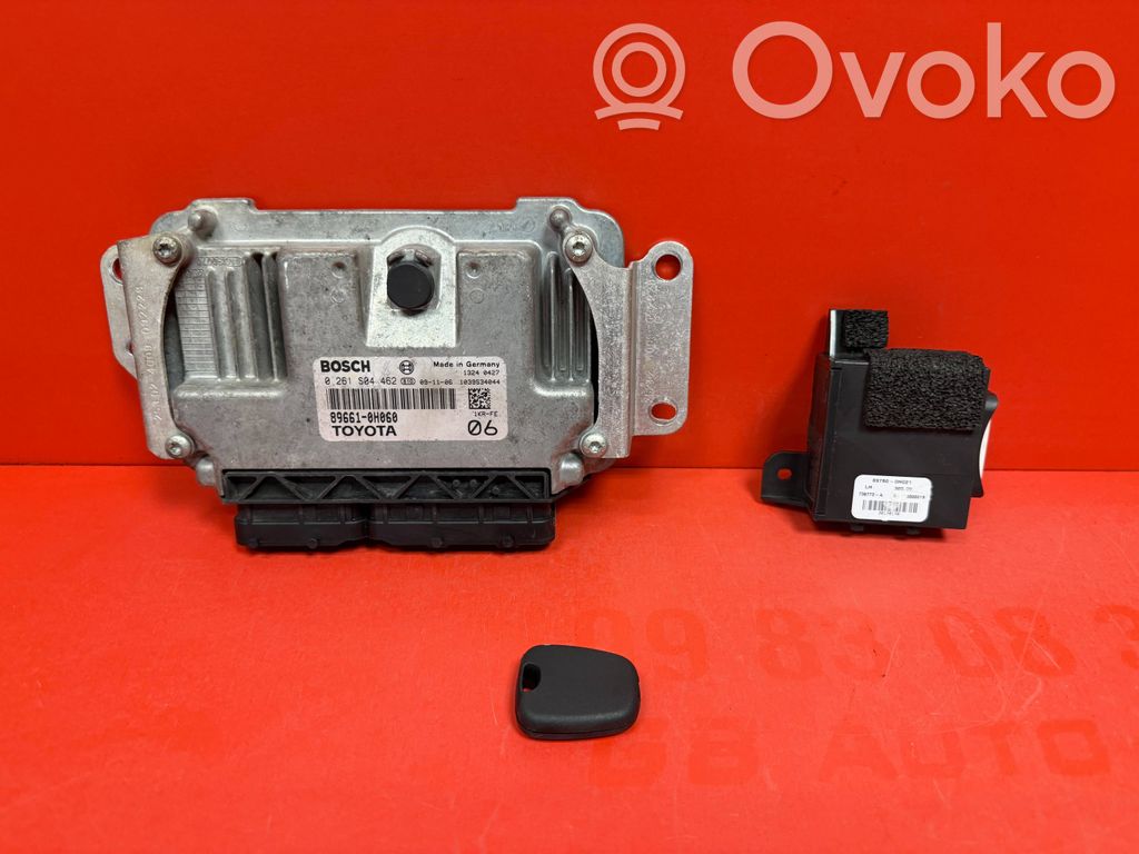 Toyota Aygo AB10 Juego de cerradura y set ECU del motor 