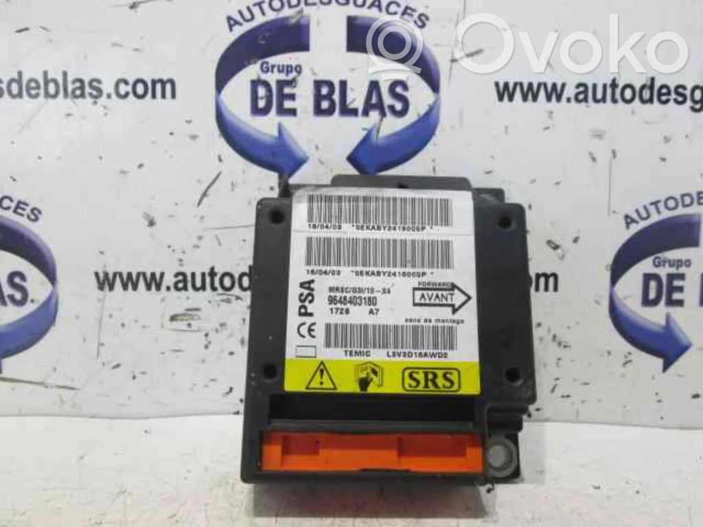 Airbag control unit/module   9648403180,CENTRALITAAIRBAG