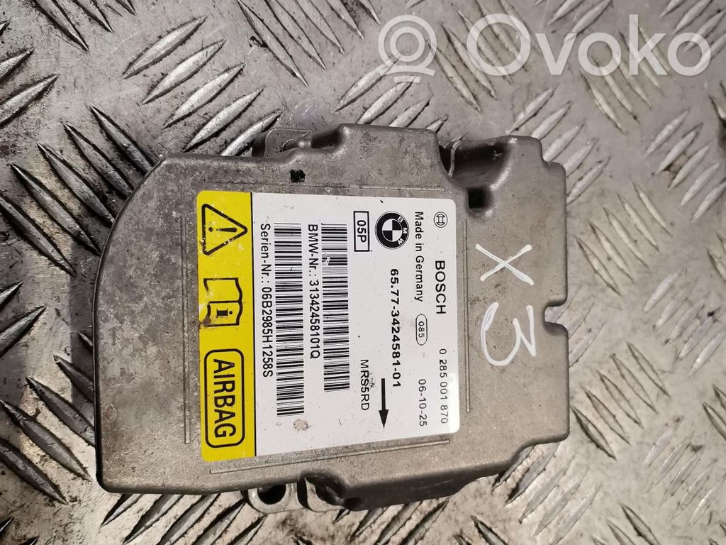 BMW X3 E83 Gaisa spilvenu vadības bloks 