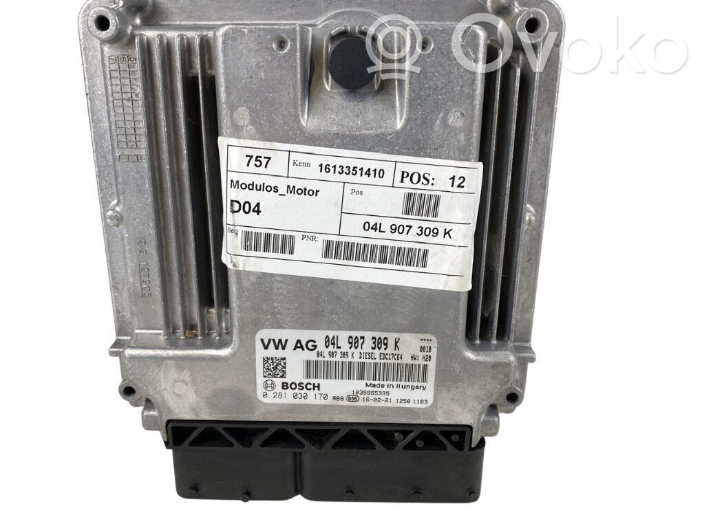 Engine control unit/module   04L907309K,F04L906016HD