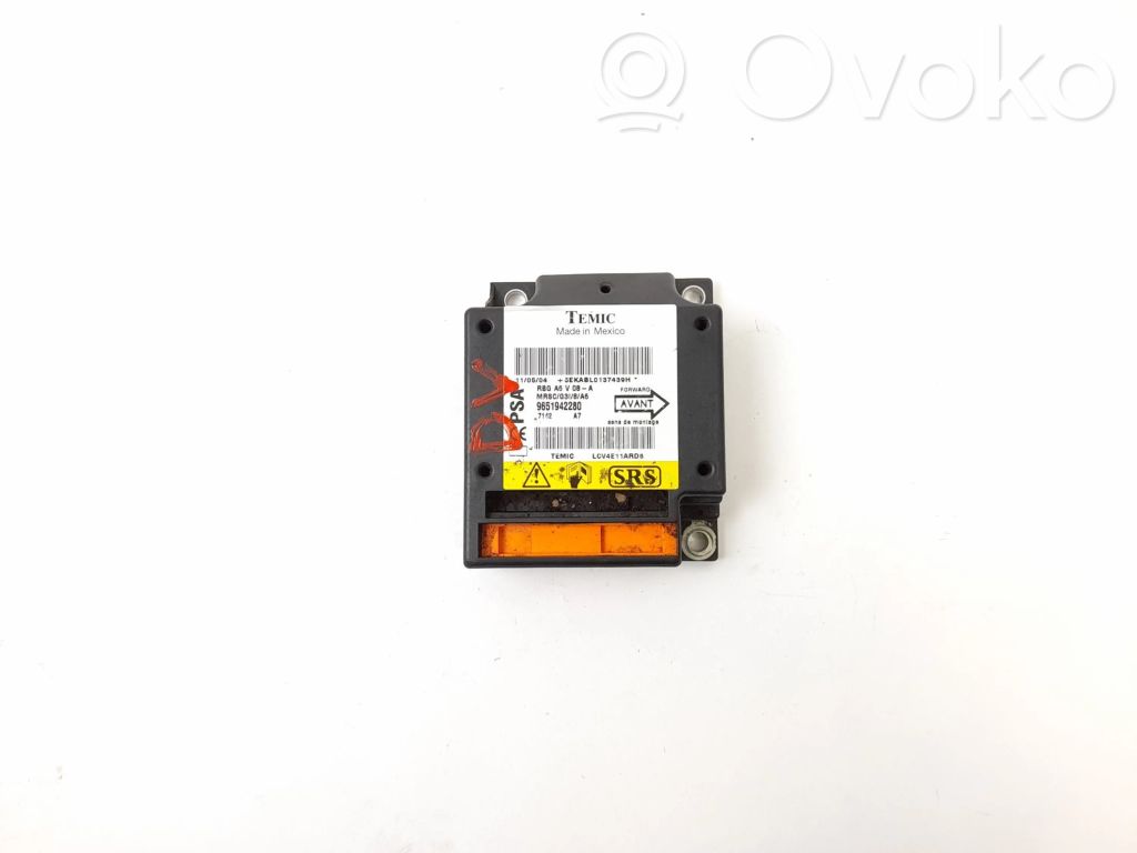 Sterownik / Moduł Airbag   9651942280,RBGA6V08A,MRSCG318A6