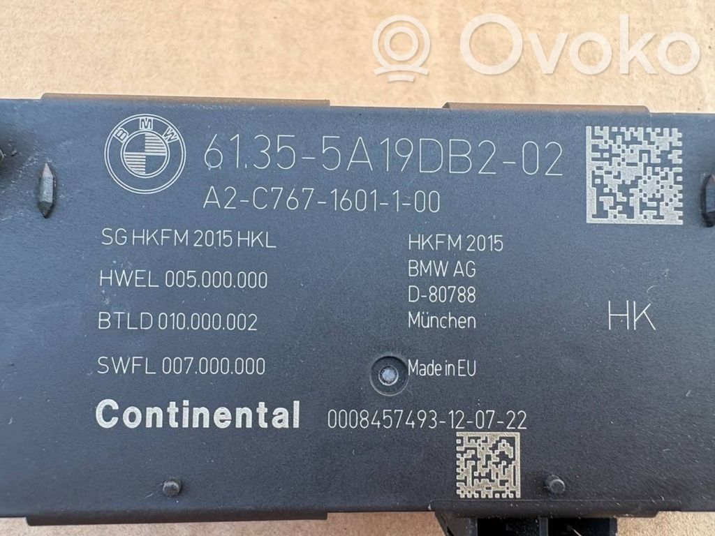 Tailgate/trunk control unit/module   61355A19DB202,010000002,005000000,A2C7671601100