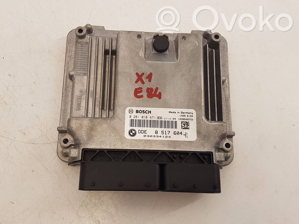 BMW X1 E84 Engine control unit/module ECU 