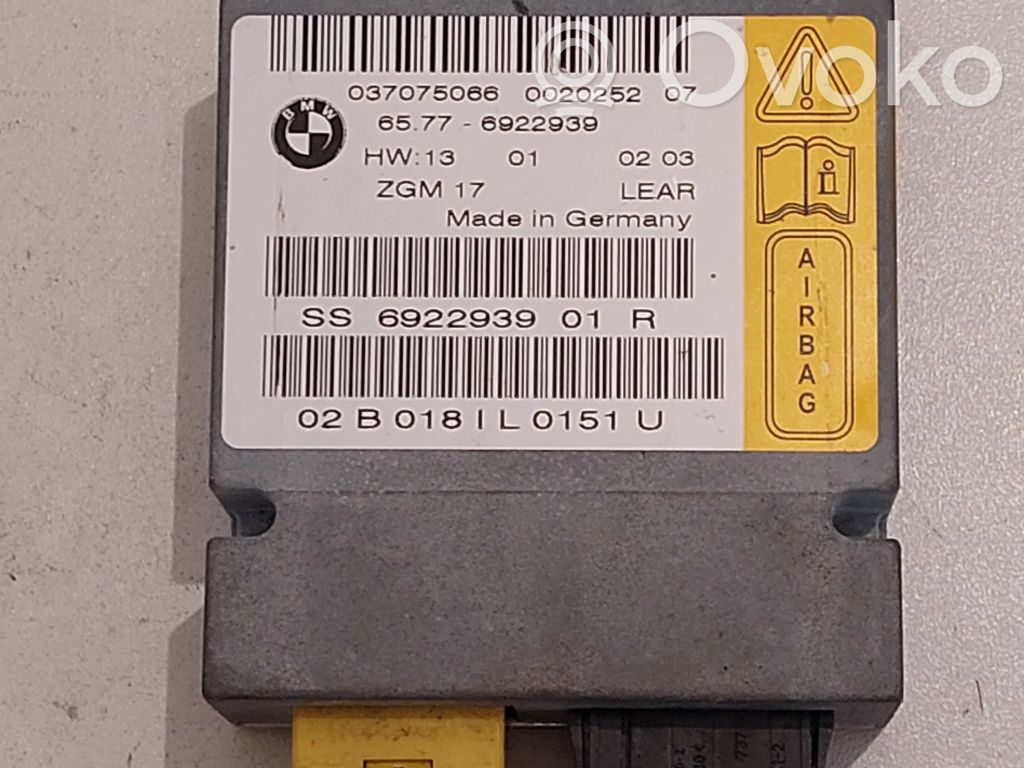 Airbagsteuergerät   6922939,037075066