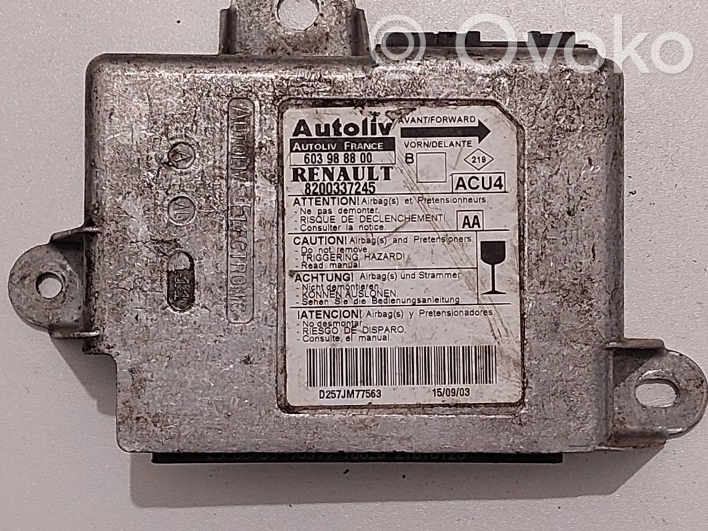 Renault Megane II Centralina/modulo airbag 
