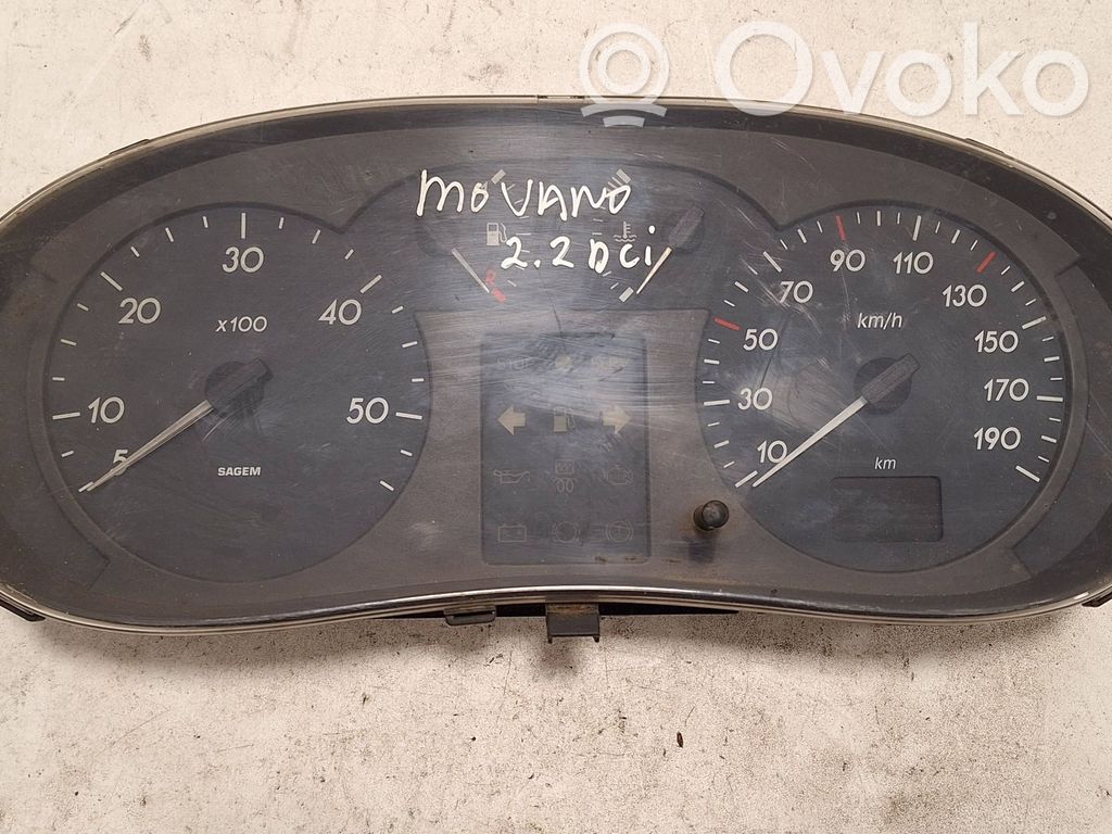 Opel Movano A Licznik / Prędkościomierz 