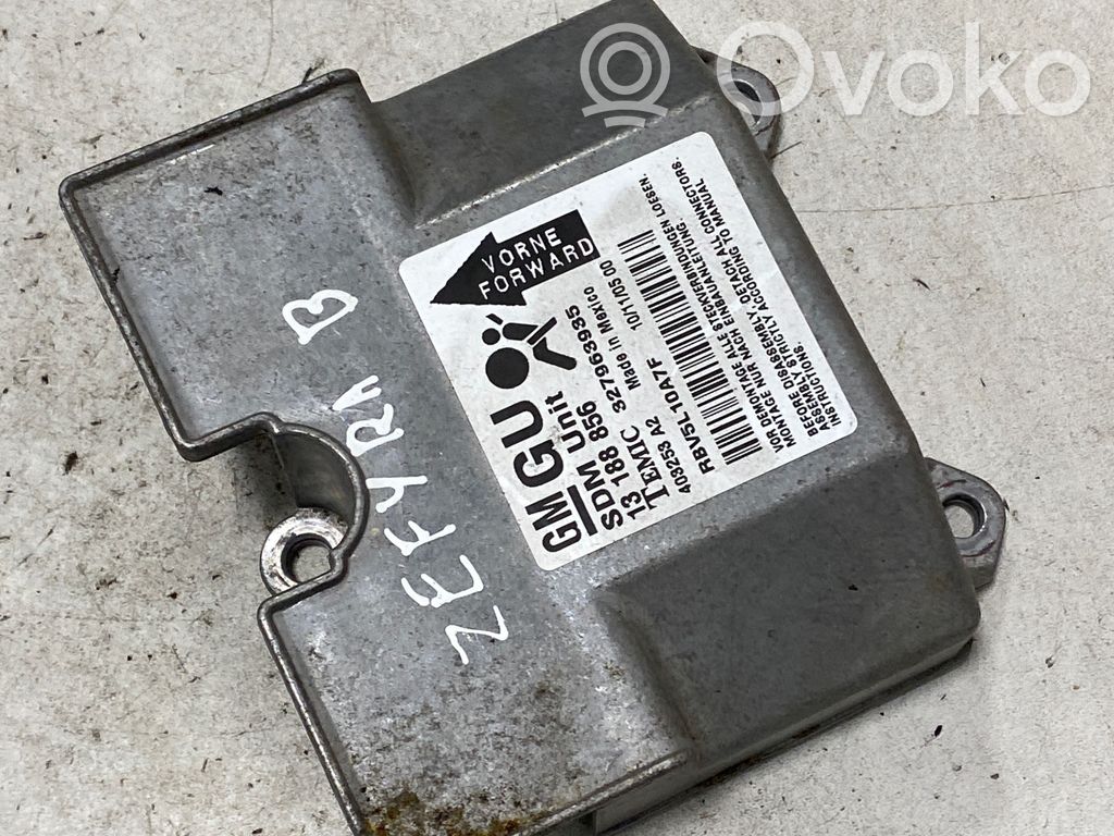 Opel Zafira B Centralina/modulo airbag 