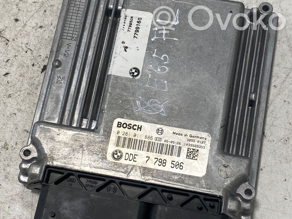 Engine control unit/module   7798506,1039S09353,0281011886