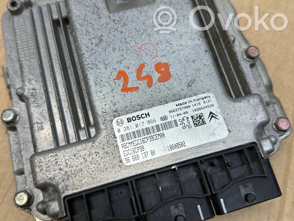 Citroen C-Crosser Engine control unit/module 