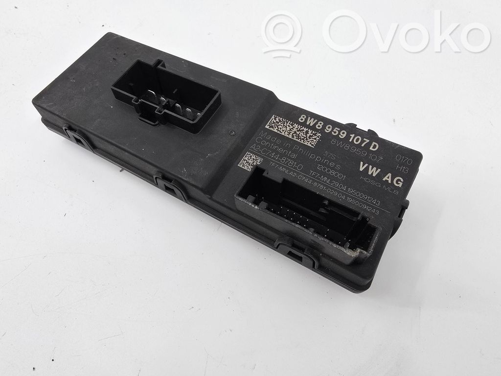 Unidad de control/módulo del maletero/compartimiento de carga   8W8959107D,8W8959107,A2C74487810